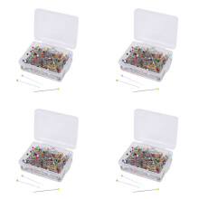 1000 Pieces Sewing Pins Glass Pins Straight Quilting Pins for Dressmaker Jewelry Decoration
