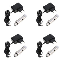 4X Wireless Receiver Female XLR LED Lighting for Stage Party Light, 2.4G ISM DMX512 Controller