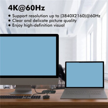2X KVM-, 4K@60Hz DP USB-Switcher voor 2 Computers, Toetsenbord, Muis, Printer en Ultra HD-Monitor