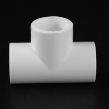 20mm PVC Tee 3 Way Water Pipe Tube Adapter Connectors White 25 Pcs