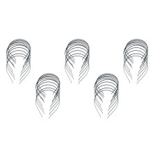 50Pcs 3mm Blank Headbands Metal Hair Band Lots DIY Accessories Black