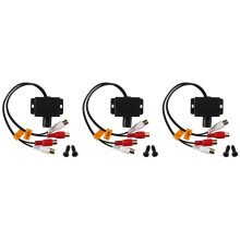 3X Car Home Audio Amplifier Bass RCA Gain Level Volume Control Knob LC-1 Black