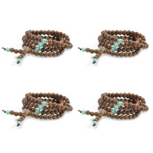 New 432 Sandalwood Buddhist Buddha Meditation Prayer Bead Mala Bracelet Necklace