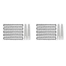 10 Pieces 6 Inch Chainsaw Chain with 4 Pcs Replacement Saw Chain Bar for Cordless Electric Portable Chainsaw