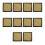 10X Ink Pad Stamp Pad for Wedding Letter Document Gold 1