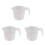 3X 500ml Home Lab Measuring Jug Pitcher Plastic Handle Pour Spout Container 1