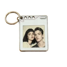 1.54-Inch E-Ink Screen Color Electronic Photo Keychain Portable for Luggage and Pets with Findmy Positioning