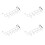 4X 5 Hooks over Door Home Bathroom Kitchen Coat Towel Loop Hanger Rack Holder Shelf,Silver 1