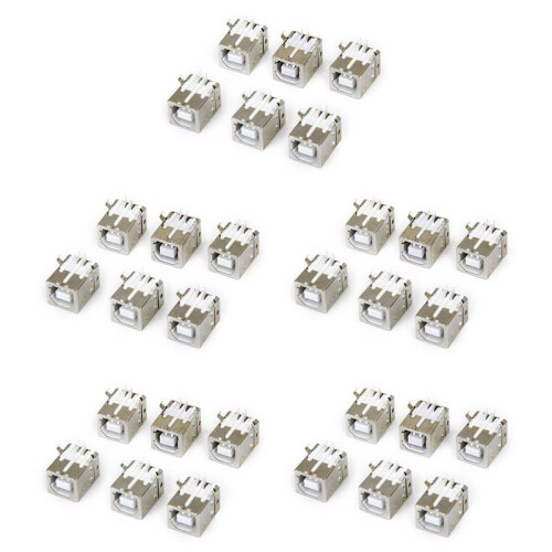 Lot of 30pcs Replacement USB Connector Socket Type B Female Right Angle