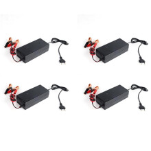 4X 14.6V 10A Iron Phosphate Battery Charger for 12.8V 4S Scooter Car Solar Storage Charger EU Plug
