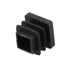 72 Pcs 15mm x 15mm Plastic Square Caps Tube Pipe Inserts End Blanking