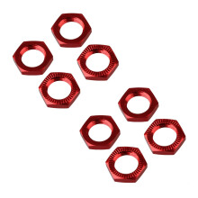 2X 17mm Upgrade Wheel Hex Hub Nut Cover N10177 for RC1:8 Model Car,Red