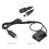 4X DR-E8 Dummy Battery with  Power Bank USB Adapter Cable Replacement for LP-E8 for   550D 600D 650D 700D 3