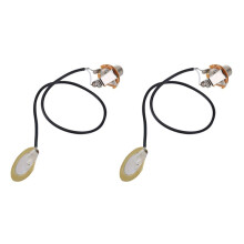 2X Acoustic Guitar Transducer Pre-Wired Amplifier Piezo Jack Pickup Accessory