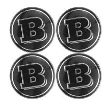 4 db 60 mm-es fekete kerékagy borítás Mercedes Brabus Smarthoz 450451452