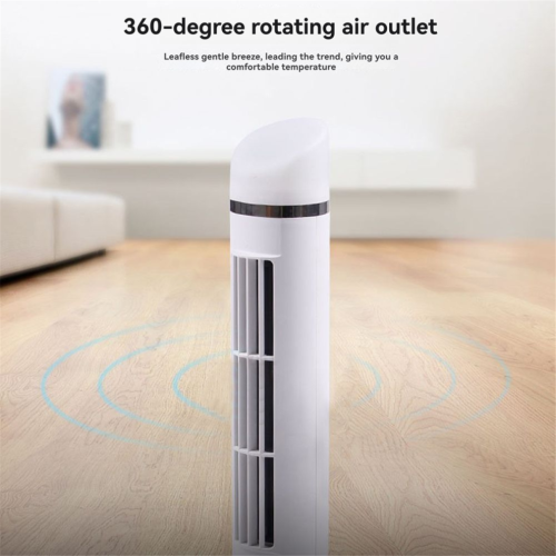 Portable LED tower fan with 2 speeds. 2
