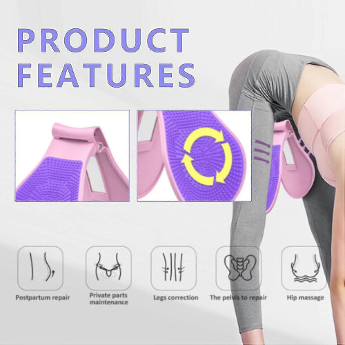 Exerciser Bladder Control Device Pelvic Floor Trainer Thigh Master Muscle Toner Exercise Correcting Buttockspink-purple 1