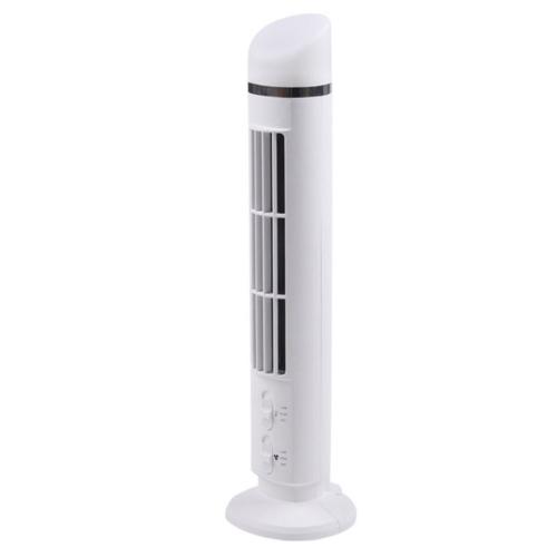 Portable LED tower fan with 2 speeds.