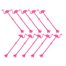 12 ks Flamingo Design Miešacia tyčinka na nápoje Jednorazové miešadlo na nápoje Plastové tyčinky na miešanie Mixér Havajská párty