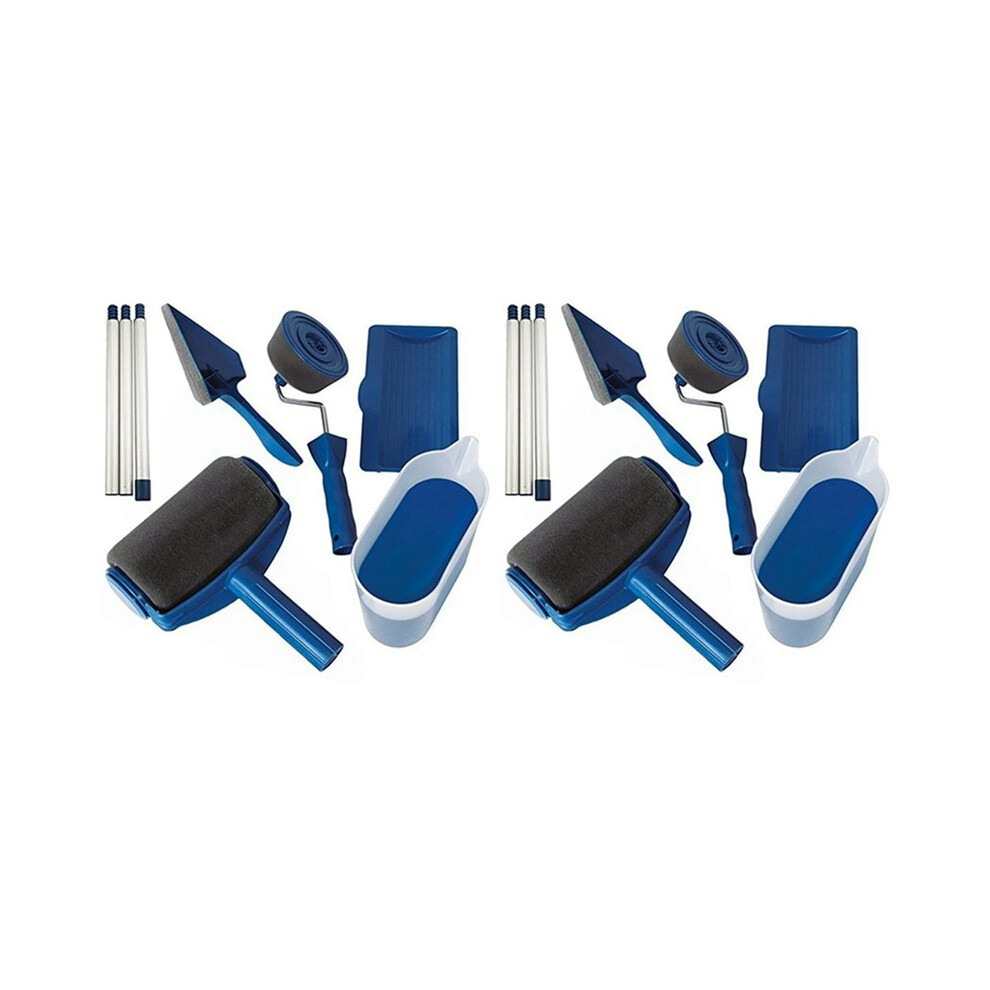 12Pc Multifunctional Paint Roller Corner Brush Handle Tools Wall Painting Roll Diy Household Operate Painting Brushes 6032509337343