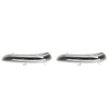 2X Right Side Wing Door Rear View Mirror Turn Signal Indicator Light Lens Cover 1607512680 for 208 2008-2017