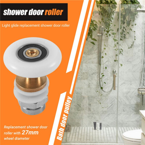 Shower Sliding Door Roller Runner Wheel 27mm Wheel Diameter 2