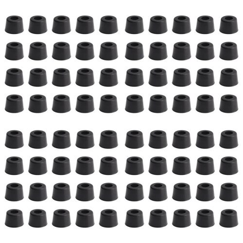 Rubber Anti Vibration Isolator Absorber Base Foot Pad 80Pcs Black