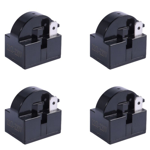 4X Plastic Case 22 Ohm 2 Pins PTC  Relay for Refrigerator
