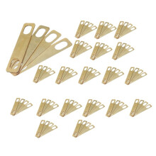 8PCS Guitar Neck Plate Guitar Gasket Replacement Guitar Neck Shim Heightening Gasket Accessories (Golden)