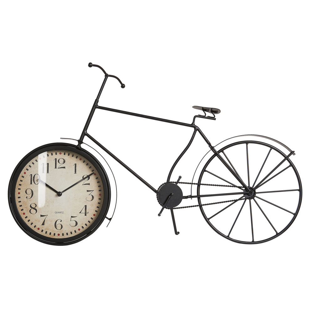 Beliani Clock Lillo 59 Cm Metal Black