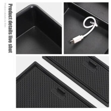 3X Car Central Armrest Storage Box for 4 MG4 EV MuLan 2023 Center Console Organizer Containers Tray Accessories