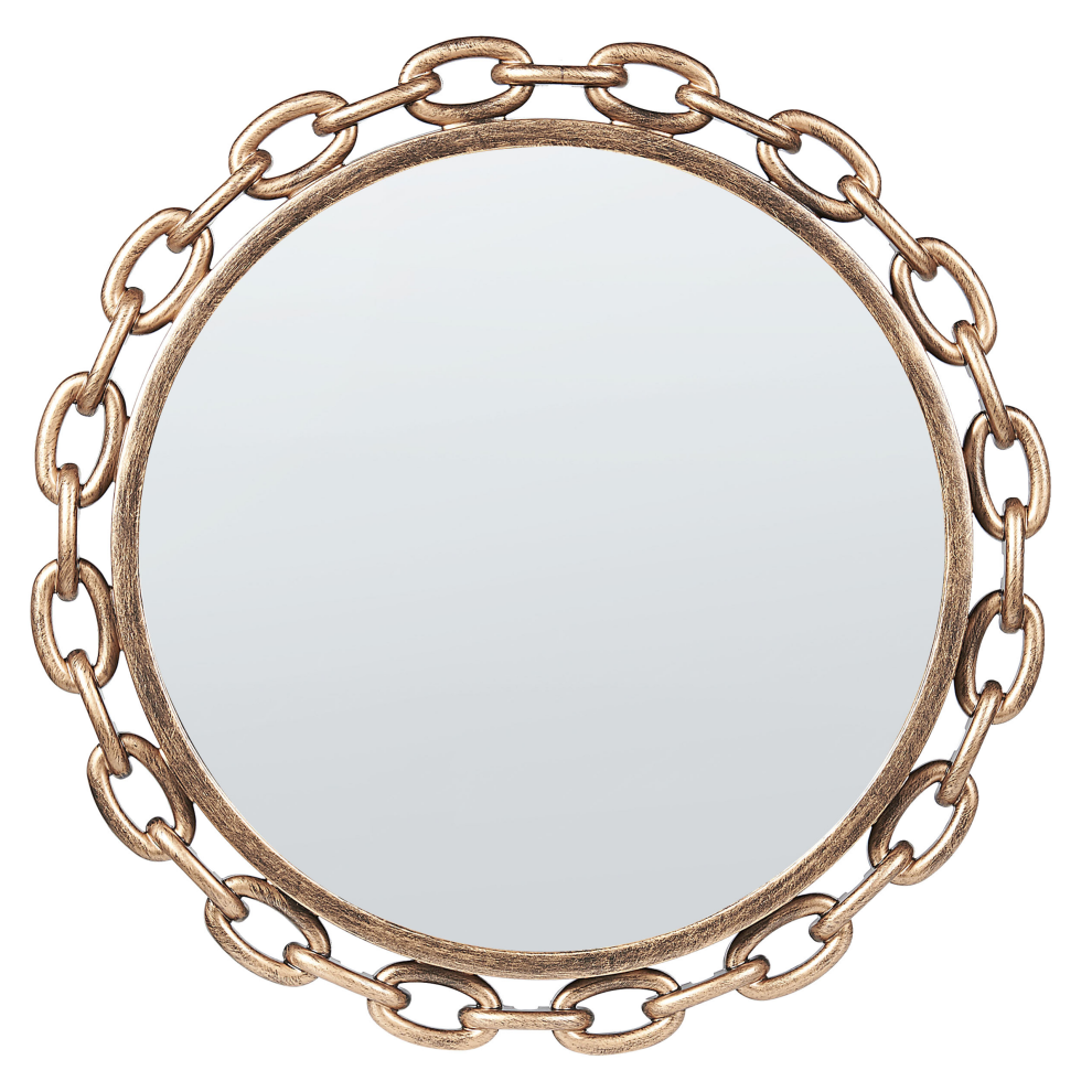 Beliani Wall Mirror Yebra 46 Cm 46 Cm Gold
