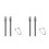 Replacement  Stylus Pen Tips for  2 Tablet- Durable Titanium Alloy Metal Tip/Nibs (4 PCS) 1