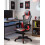 Beliani Office Chair IGNIS Faux Leather Red 2