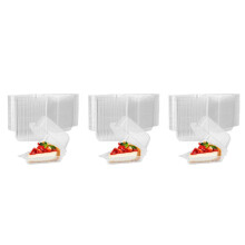 300Pcs Triangle Cheesecake Boxes Slice Cake Box Triangle Pie Holders Cake Boxes for Bakery Party Wedding