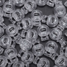 150 Pcs Clear Plastic 5mm One Hole Cord Stoppers Cord Lock Cord Lock Stopper