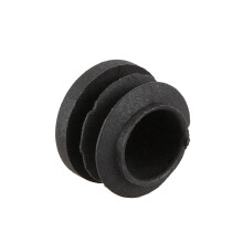 Round Table Chair Leg Tube Pipe Insert End Cap 19mm Dia 150Pcs Black
