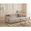 Beliani Sofa 3 Seater HOVDEN Fabric Beige 2
