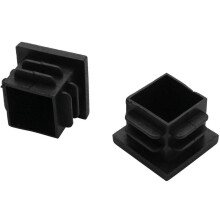 72 Pcs 19mm x 19mm Blanking End Caps Square Tubing Tube Insert Plastic