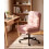 Beliani Office Chair ADDISON Boucle Pink 2