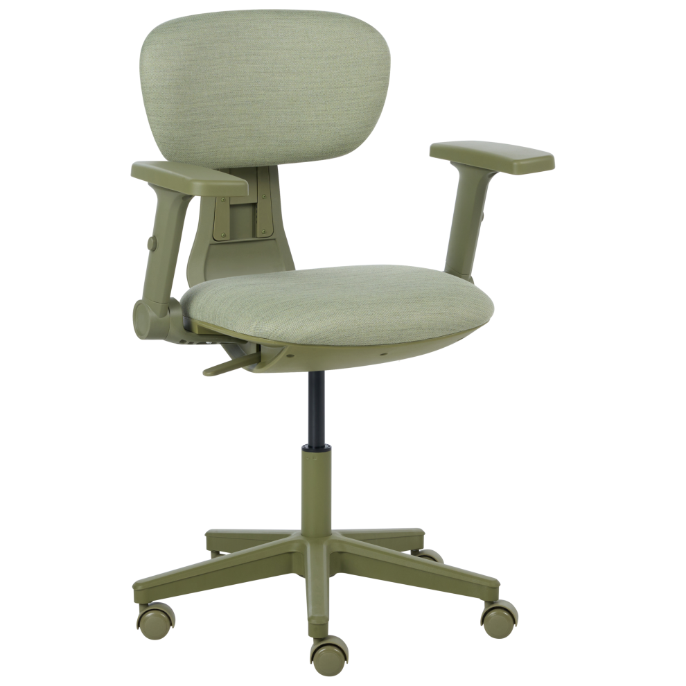 Beliani Office Chair Core Fabric Green