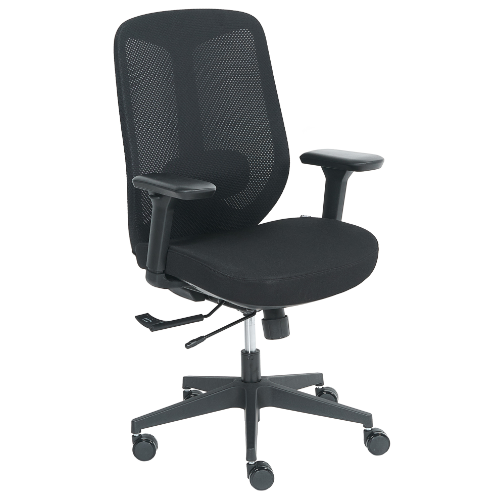 Beliani Office Chair Zelar Fabric Black