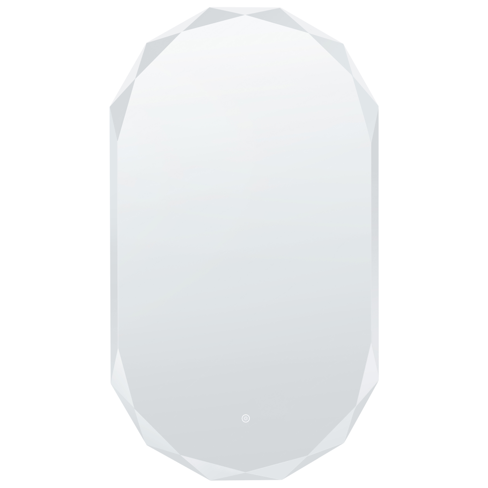 Beliani Led Bathroom Mirror Anizy 62 Cm 110 Cm White