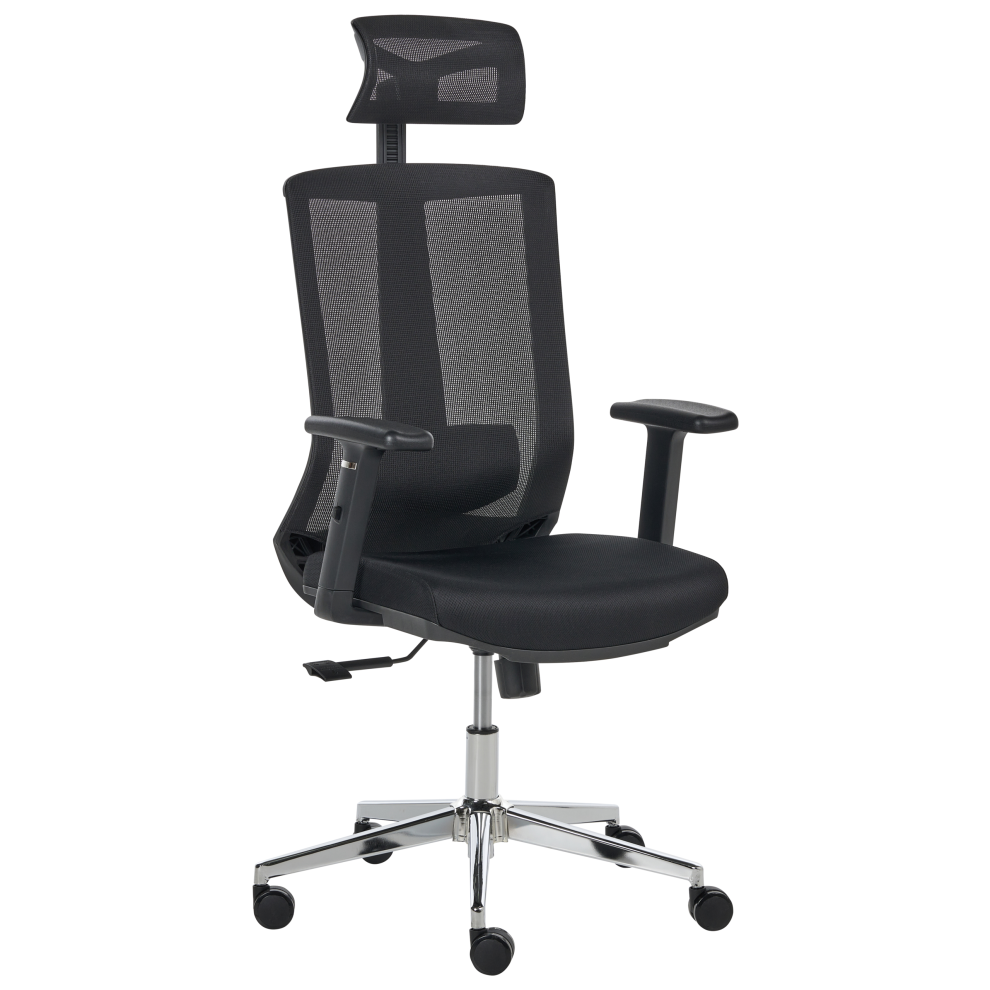 Beliani Office Chair Enso Fabric Black