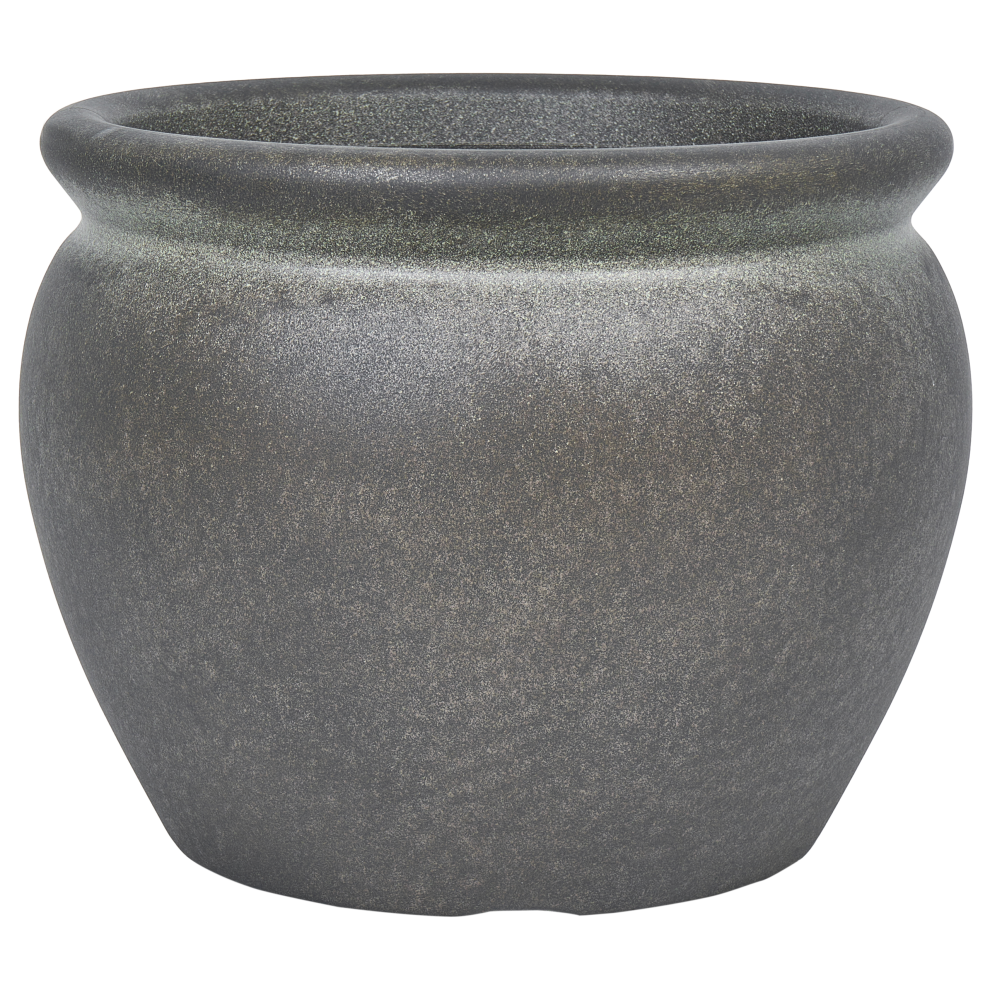 Beliani Plant Pot Macedon 45 Cm Dark Green