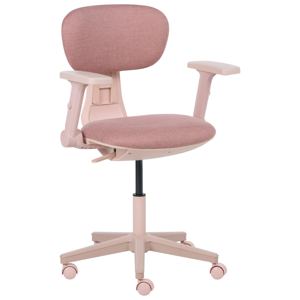 Beliani Office Chair Core Fabric Pink