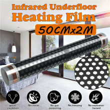 5X Floor Heating 50CMx2M Honeycomb Heater Electric Infrared Heated Floor Film 220V