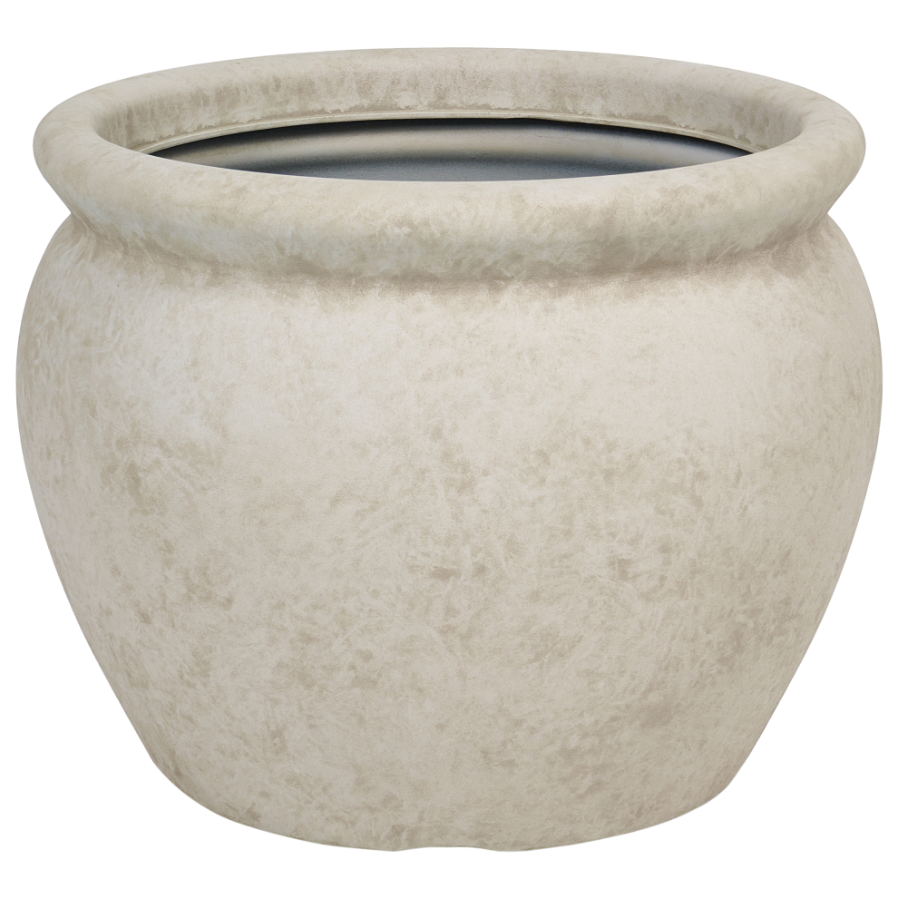 Beliani Plant Pot Macedon 45 Cm Off-White