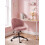 Beliani Office Chair MILES Corduroy Pink 2