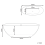 Beliani Freestanding Bathtub LAMANGA 1700 x 750 mm Solid Surface White 3